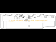 Ball Activated Drop Ball Circulating Valve Coiled Tubing Pressure Control Equipment